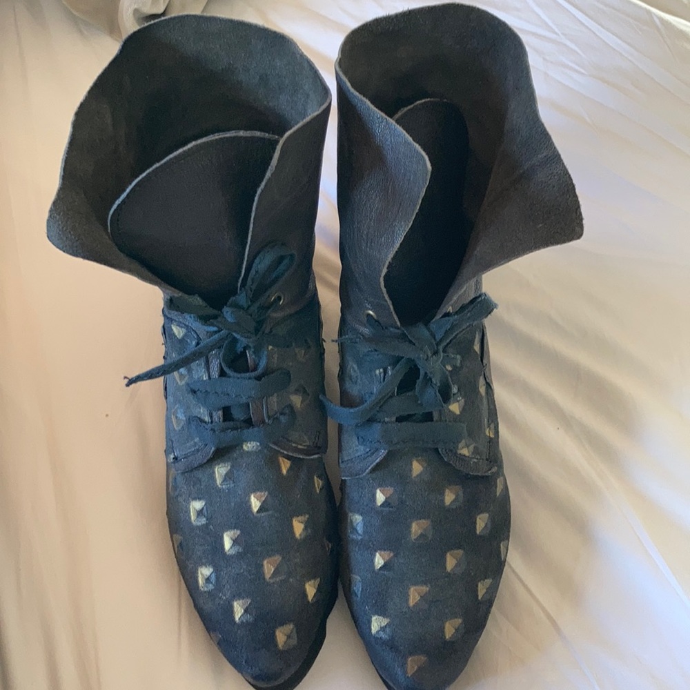 Papucei leather and suede boot